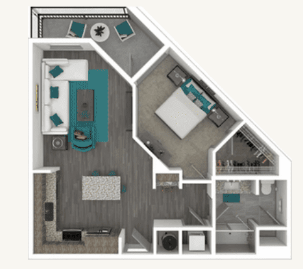 1 bed 1 bath A at Enclave at 3230 Apartments, Florida, 32119